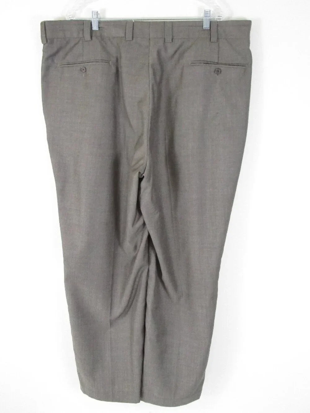 Alexander Lloyd Menswear Gray Brown Wool Two Button Suit Size 52R Pants 44 X 32